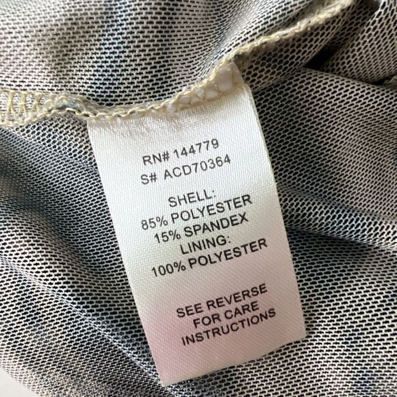 Miss Lola Dress Women Small Brown Retro Mesh Long Sleeve Button Up Casual Mini - Picture 6 of 15